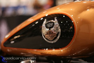105th Anniversary Sportster Tank: Lovely copper and black color scheme